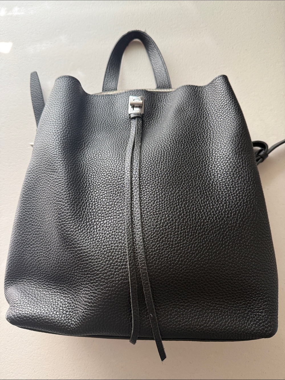 Rebecca Minkoff Darren Backpack Women's Medium Leather Travel Purse in Black